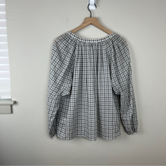 Nili Lotan Brooke Plaid Top - Picture 3 of 5